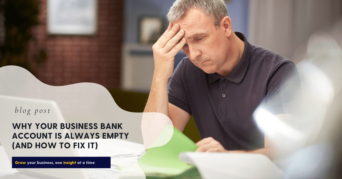 bank account is always empty