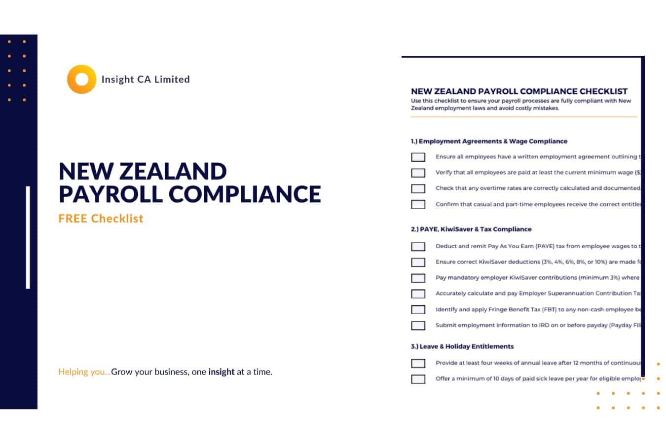 New Zealand Payroll Checklist Compliance